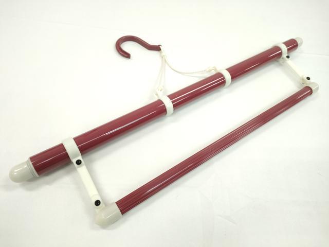 平和屋着物▼和装小物 着物ハンガーまとめて3点 伸縮式 帯掛け付 逸品 CABJ1271ju