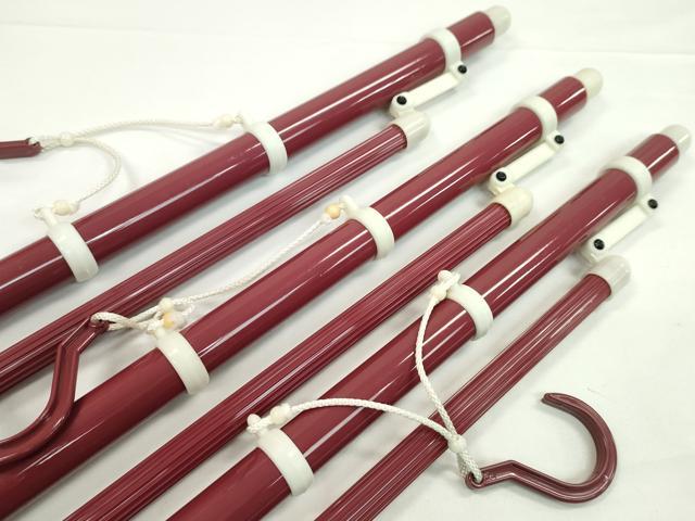 平和屋着物▼和装小物 着物ハンガーまとめて3点 伸縮式 帯掛け付 逸品 CABJ1271ju