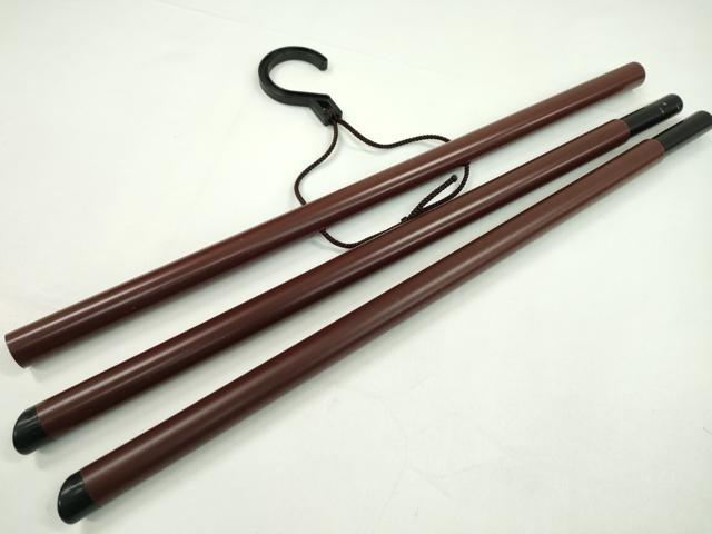 平和屋着物▼和装小物 着物ハンガーまとめて7点 伸縮式 帯掛け付 組立式 折りたたみ式 逸品 CABJ1274ju