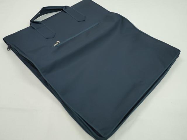 平和屋着物▼和装小物 着付収納バッグ・着物ハンガー2本セット 紺 草履入れ袋付 着付け 旅行 イベント 逸品 CABJ1275ju