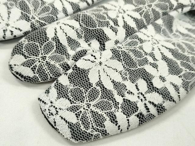 平和屋着物▼夏物 和装小物 レース足袋2足セット 京越 ストレッチ 23〜24cm 24〜25cm 未使用 CABJ1294ju