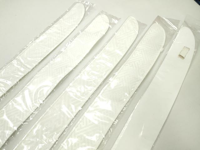 平和屋着物▼和装小物 衿芯まとめて10点 綸子 ポリ 一文字 弓型 長襦袢 着付け 長尺あり 未使用多数 逸品 CABJ1327ju