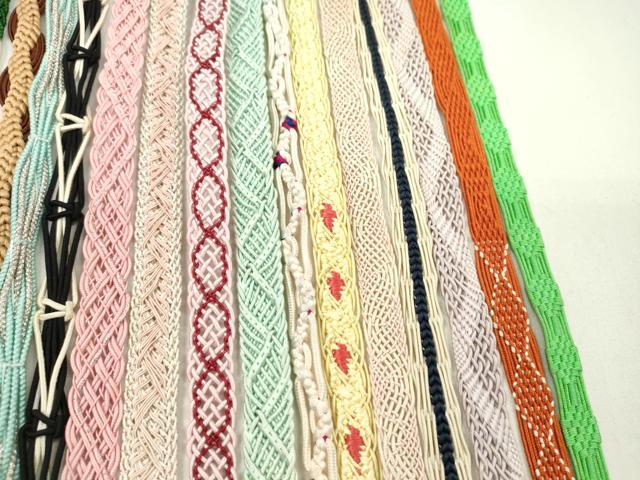 平和屋着物*夏物 和装小物 帯締め20本セット レース織 金銀糸 長尺あり 未使用あり 逸品 CABJ1374ju