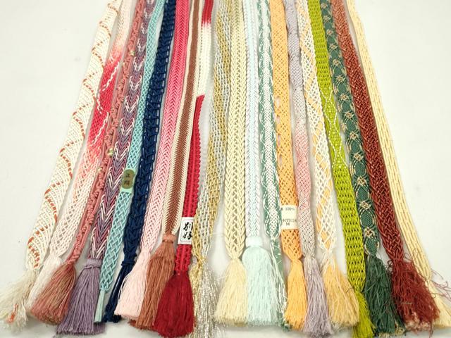 平和屋着物*夏物 和装小物 帯締め20本セット レース織 金銀糸 未使用あり 逸品 CABJ1379ju