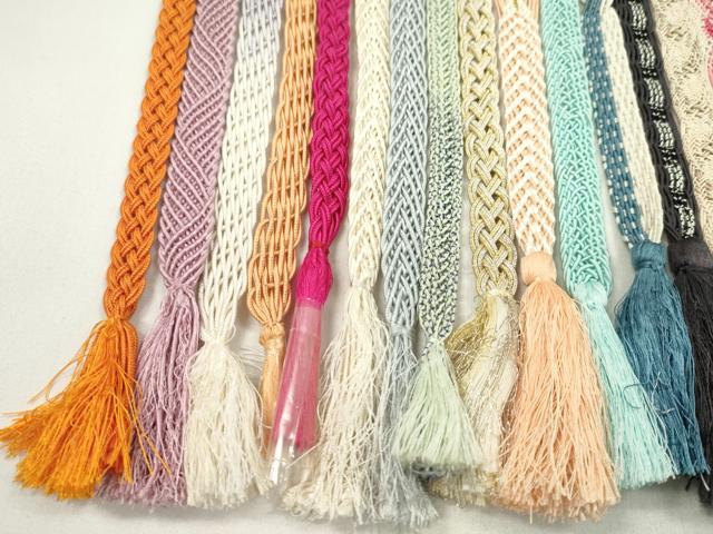 平和屋着物*夏物 和装小物 帯締め20本セット レース織 金銀糸 長尺あり 未使用あり 逸品 CABJ1387ju