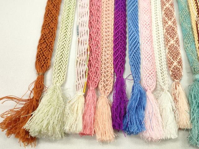 平和屋着物*夏物 和装小物 帯締め20本セット レース織 金糸 未使用あり 逸品 CABJ1389ju