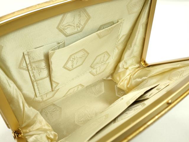 平和屋着物▼和装小物 和装バッグまとめて3点 ハンドバッグ 佐賀錦 螺鈿 蝶 雲重ね流水吉祥花文 金彩 逸品 CABJ1460ju