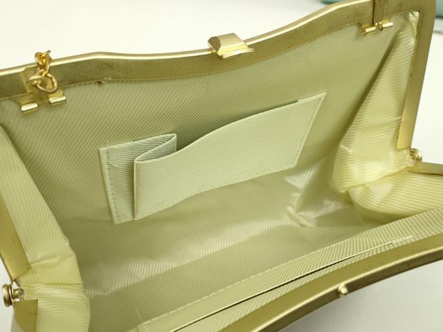 平和屋着物▼和装小物 和装バッグまとめて3点 ハンドバッグ 佐賀錦 螺鈿箔 地紙御所車花文 孔雀 青竹色 金糸 逸品 CABJ1463ju