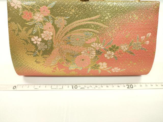平和屋着物▼和装小物 和装バッグまとめて3点 ハンドバッグ 佐賀錦 鳳凰花文 流水花文 金糸 逸品 CABJ1469ju