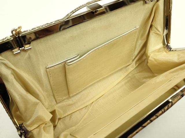 平和屋着物▼和装小物 和装バッグまとめて3点 ハンドバッグ 枝花文 虹色 縮緬 金糸 逸品 CABJ1473ju