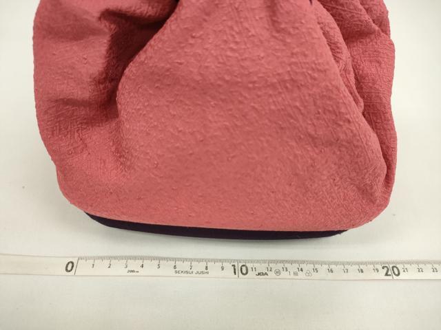 平和屋着物▼夏物 和装小物 和装バッグ 籠巾着まとめて5点 浴衣 縮緬 紬地 御所車舞花紐文 菊 格子柄など 逸品 CABJ1483ju