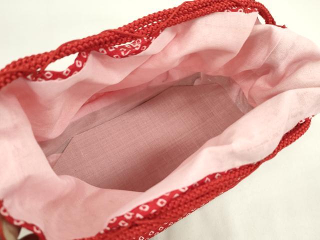 平和屋着物▼夏物 和装小物 和装バッグ 籠巾着まとめて5点 浴衣 縮緬 紬地 唐子 番傘など 逸品 CABJ1484ju