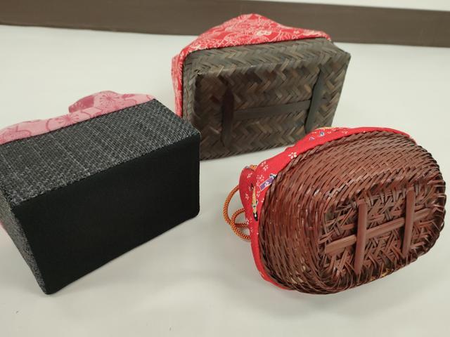 平和屋着物▼夏物 和装小物 和装バッグ 籠巾着まとめて5点 浴衣 縮緬 桜 姉さん人形柄 絞り 亀甲吉祥花文など 逸品 CABJ1490ju