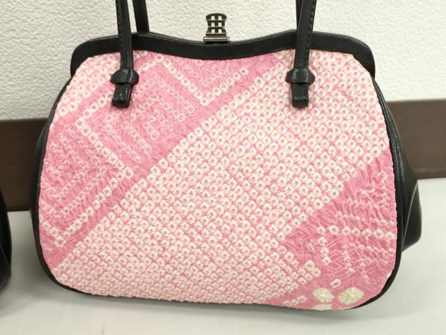 平和屋着物▼和装小物 和装バッグまとめて4点 ハンドバッグ がま口 更紗花文 絞り 逸品 CABJ1495ju