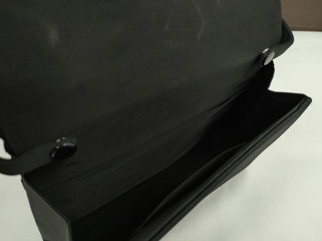 平和屋着物▼和装小物 ファッション小物 黒バッグまとめて4点 型押し 本皮 カワノバッグ Moresco コード刺繍 逸品 CABJ1498ju