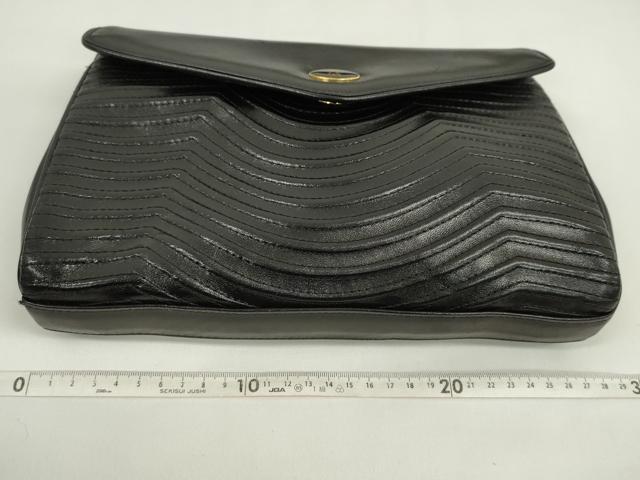 平和屋着物▼和装小物 ファッション小物 黒バッグまとめて4点 型押し 本皮 カワノバッグ Moresco コード刺繍 逸品 CABJ1498ju