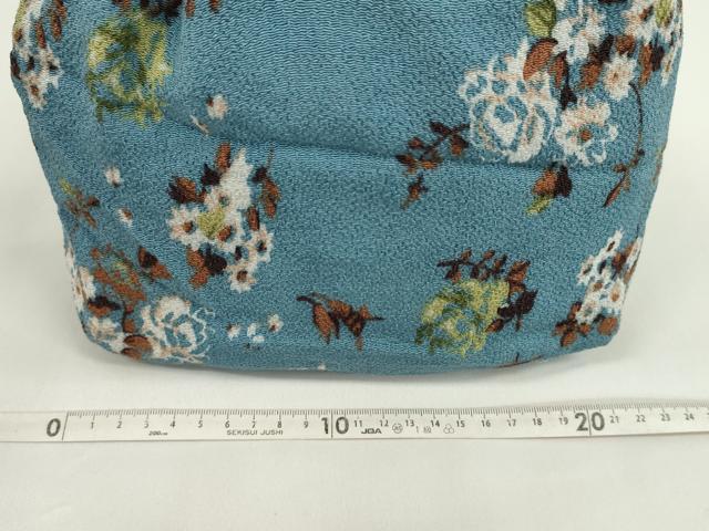 平和屋着物▼和装小物 和装バッグ 巾着まとめて5点 浴衣 花 楓 リバーシブル 綿 縮緬など 逸品 CABJ1501ju