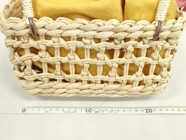 平和屋着物▼夏物 和装小物 和装バッグ 籠巾着まとめて5点 浴衣 レース風 絞りなど 逸品 CABJ1534ju