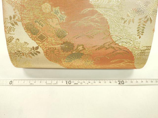 平和屋着物▼和装小物 和装バッグまとめて3点 ハンドバッグ 佐賀錦 檜扇吉祥花文 草花文 金銀糸 逸品 CABJ1552ju