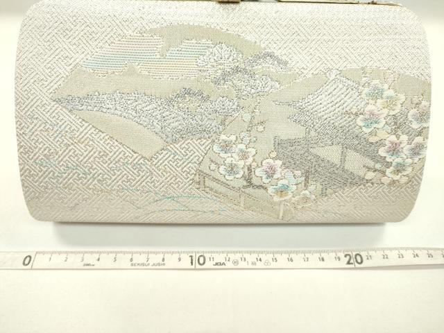 平和屋着物▼和装小物 和装バッグまとめて3点 ハンドバッグ 佐賀錦 露芝道長花文 地紙重ね梅松文 礼装 金銀糸 逸品 CABJ1561ju
