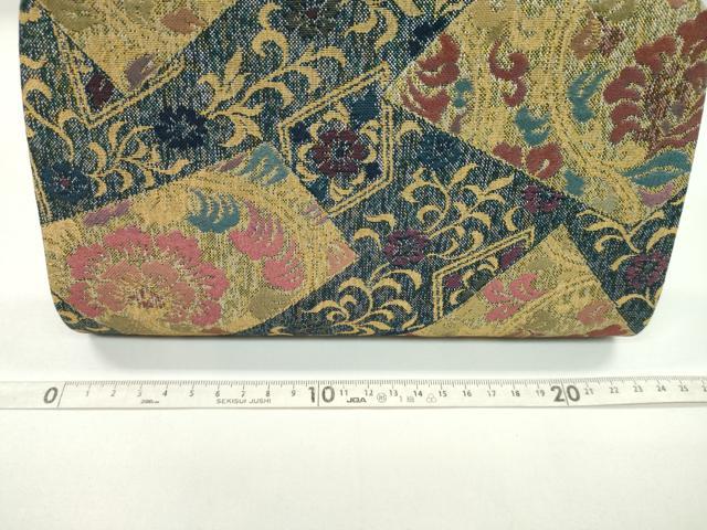 平和屋着物▼和装小物 和装バッグまとめて3点 ハンドバッグ 佐賀錦 更紗花文 菱花文 金糸 逸品 CABJ1563ju