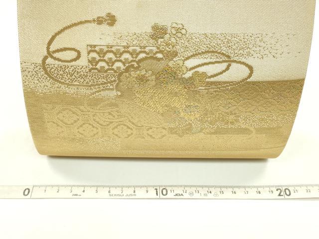 平和屋着物▼和装小物 和装バッグまとめて3点 ハンドバッグ 佐賀錦 雪輪吉祥花文 絵巻流水花文 芝草文 金銀糸 逸品 CABJ1569ju