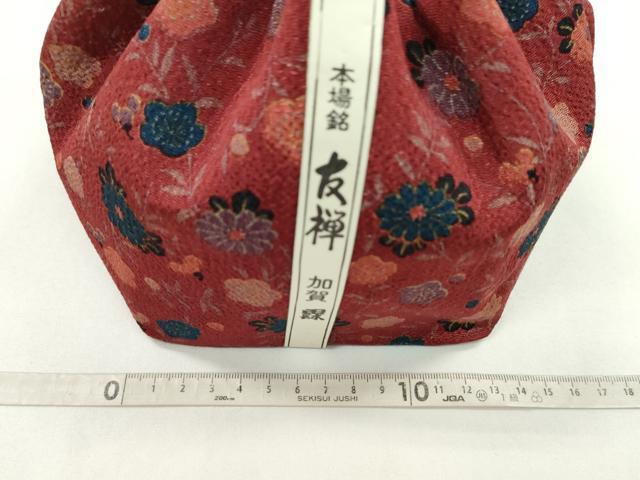 平和屋着物▼和装小物 和装バッグ 巾着まとめて5点 加賀友禅 梅菊 扇花蝶文 縮緬 綿 金彩 浴衣 袴 未使用あり 逸品CABJ1578ju