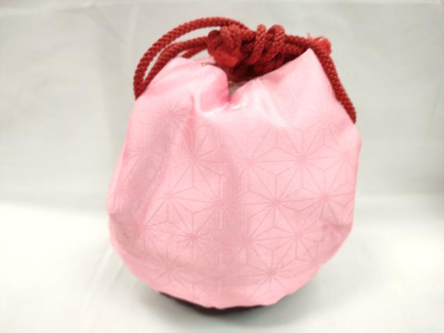 平和屋着物▼夏物 和装小物 和装バッグ 籠巾着まとめて4点 浴衣 梅桜文 麻の葉柄 縮緬 絞りなど 逸品 CABJ1591ju