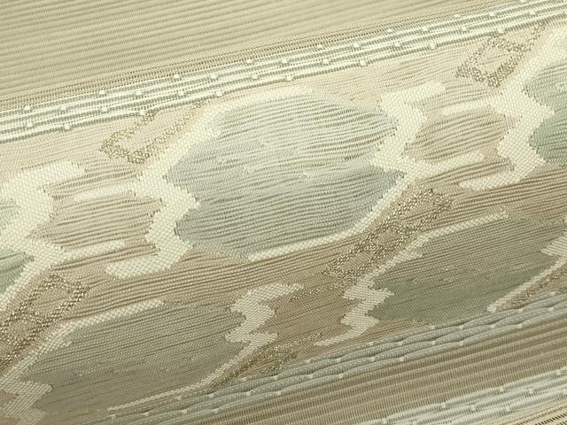 平和屋着物*夏物 八寸名古屋帯 絽綴れ 横段文 金糸 正絹 逸品 CABJ1609rv