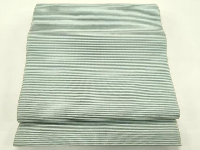 平和屋着物*夏物 八寸名古屋帯 絽綴れ 青白橡色 正絹 逸品 CABJ1624rv