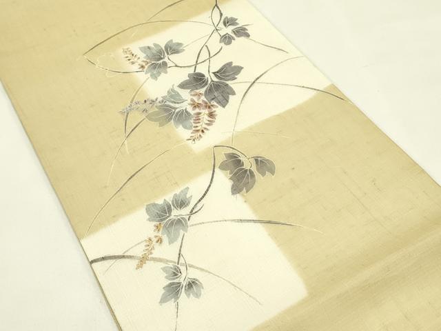 平和屋着物*夏物 太鼓柄袋帯 草花文 金銀彩 やまと誂製 正絹 逸品 CABJ1640rv