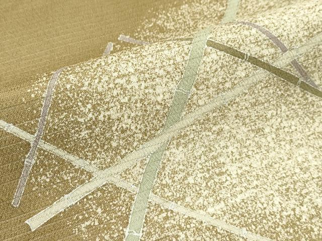 平和屋着物*夏物 九寸名古屋帯 竹 銀彩 正絹 逸品 CABJ1648rv