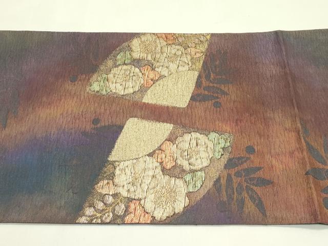 平和屋着物*夏物 西陣 じゅらく謹製 太鼓柄袋帯 辻が花讃歌 金糸 証紙付き 正絹 逸品 未使用 CABJ1655rv