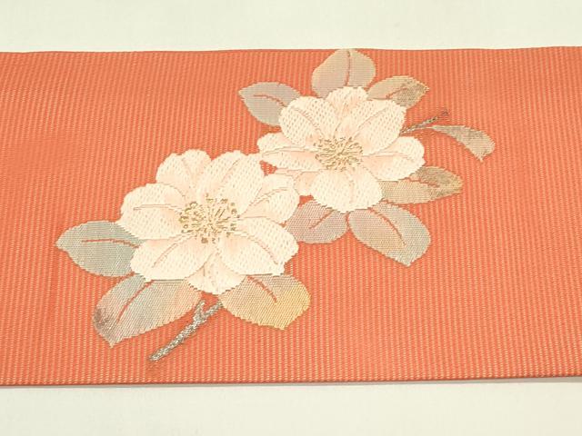 平和屋着物*夏物 九寸名古屋帯 唐織 枝花文 金銀糸 正絹 逸品 CABJ1664rv