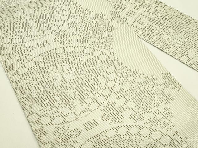 平和屋着物*夏物 九寸名古屋帯 狩猟文 正絹 逸品 CABJ1671rv