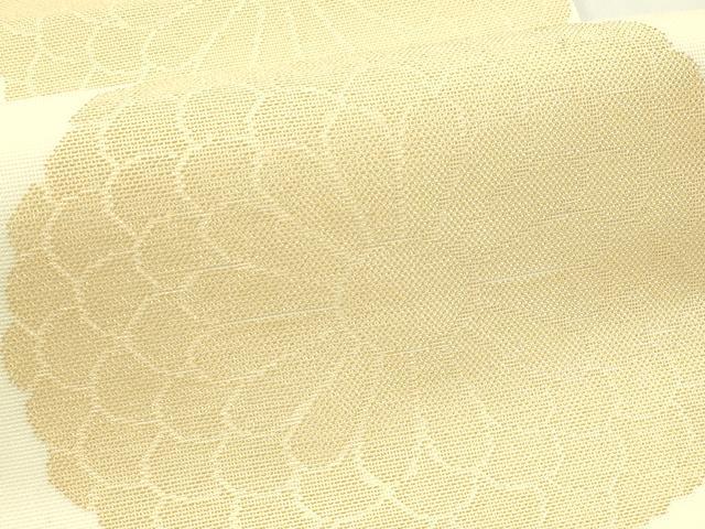 平和屋着物*夏物 全通柄 九寸名古屋帯 菊 金糸 正絹 逸品 未使用 CABJ1674rv