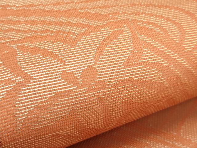 平和屋着物*夏物 九寸開き名古屋帯 流水花文 金銀糸 正絹 逸品 CABJ1677rv