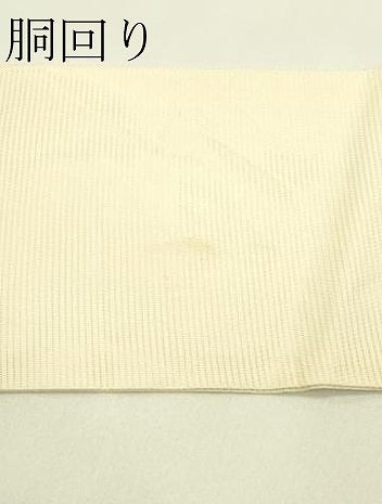 平和屋着物*夏物 九寸名古屋帯 秋草文 銀糸 正絹 逸品 CABJ1691rv