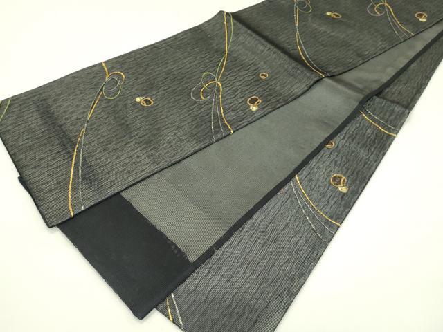 平和屋着物*夏物 六通柄袋帯 抽象文 金糸 正絹 逸品 CABJ1705rv