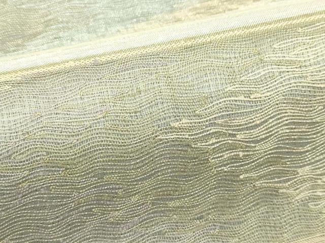 平和屋着物*夏物 太鼓柄袋帯 櫛織 横段文 金銀糸 正絹 逸品 CABJ1710rv