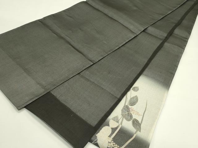 平和屋着物*夏物 太鼓柄袋帯 草花文 金彩 正絹 逸品 CABJ1736rv