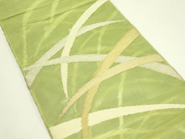 平和屋着物*夏物 太鼓柄袋帯 芝草文 金銀糸 正絹 逸品 未使用 CABJ1737rv