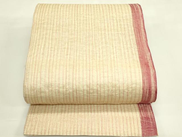 平和屋着物*夏物 全通柄袋帯 間道 正絹 逸品 CABJ1746rv