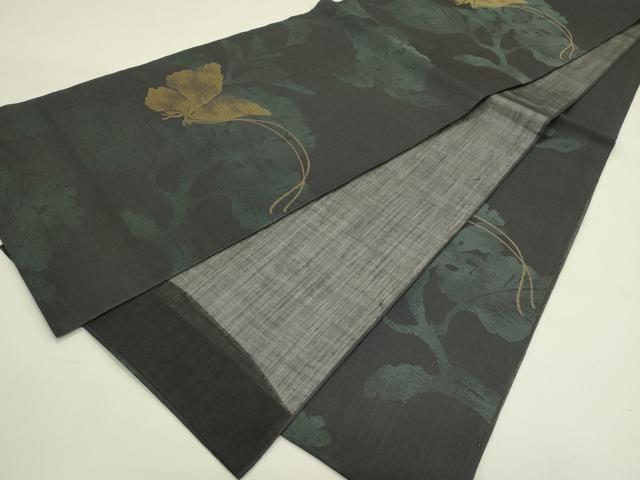 平和屋着物*夏物 六通柄 本袋帯 七野上布 花蝶文 麻 逸品 CABJ1747rv