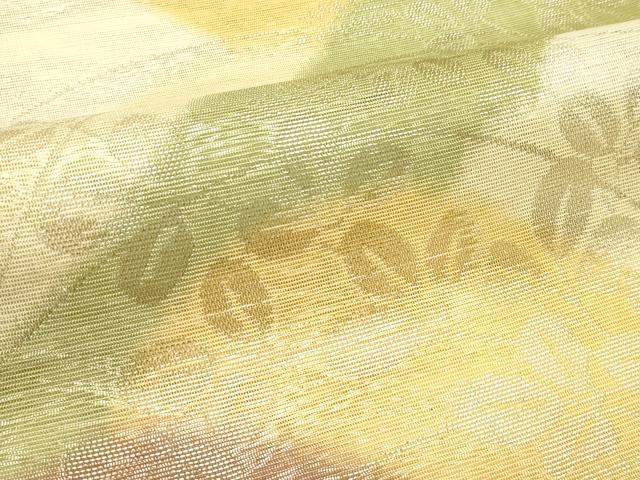平和屋着物*夏物 六通柄袋帯 萩 金銀糸 正絹 逸品 CABJ1755rv