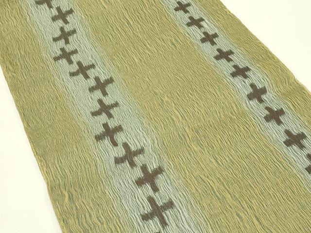 平和屋着物*夏物 全通柄袋帯 十字間道 正絹 逸品 CABJ1759rv