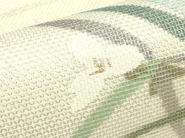 平和屋着物*夏物 太鼓柄袋帯 草花文 金銀糸 正絹 逸品 未使用 CABJ1760rv