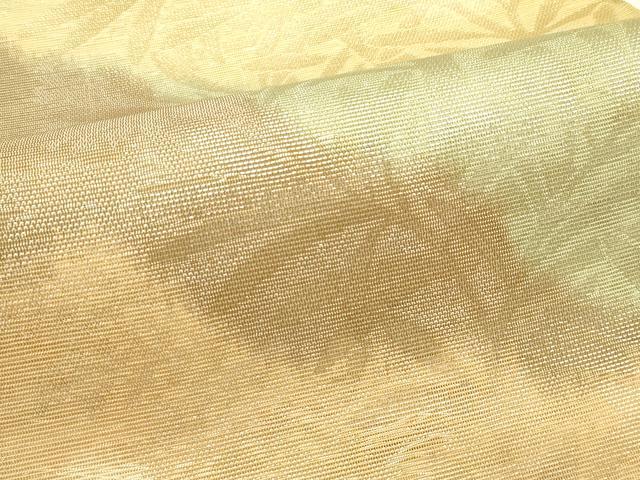 平和屋着物*夏物 六通柄袋帯 草木文 金糸 正絹 逸品 未使用 CABJ1779rv