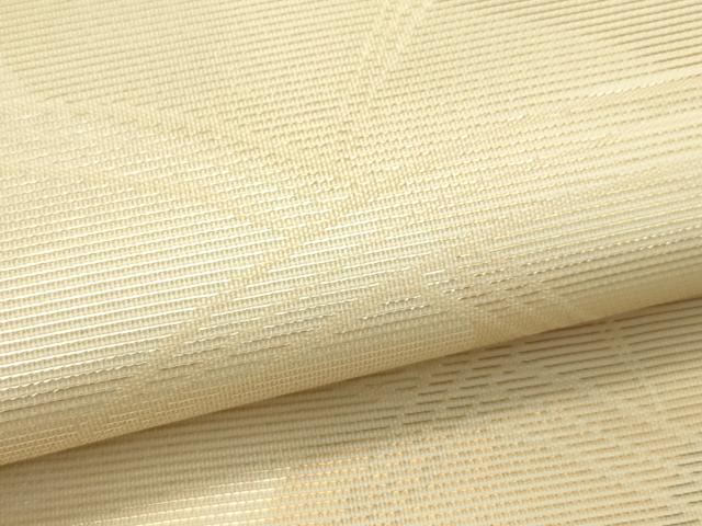 平和屋着物*夏物 六通柄袋帯 芝草文 銀糸 正絹 逸品 未使用 CABJ1780rv