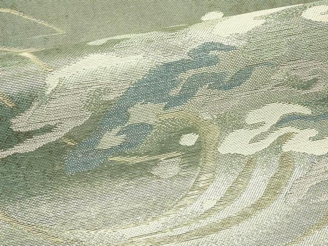 平和屋着物*夏物 六通柄袋帯 立波文 金銀糸 正絹 逸品 CABJ1787rv